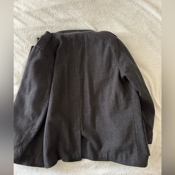Old Navy Men’s Charcoal Wool Blend Coat Size XL - Picture 2 of 10